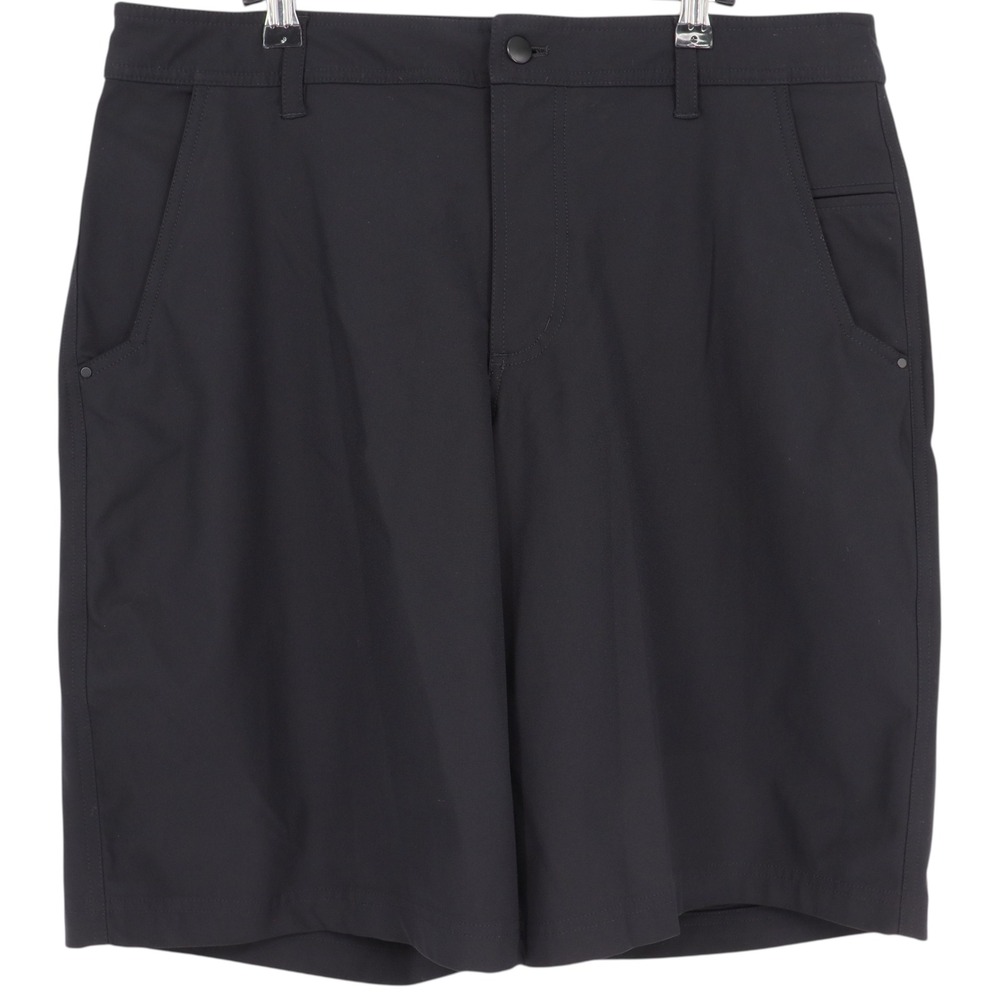 Lululemon Mens Chino Shorts Size 35 Black Golf Casual Lightweight Pockets